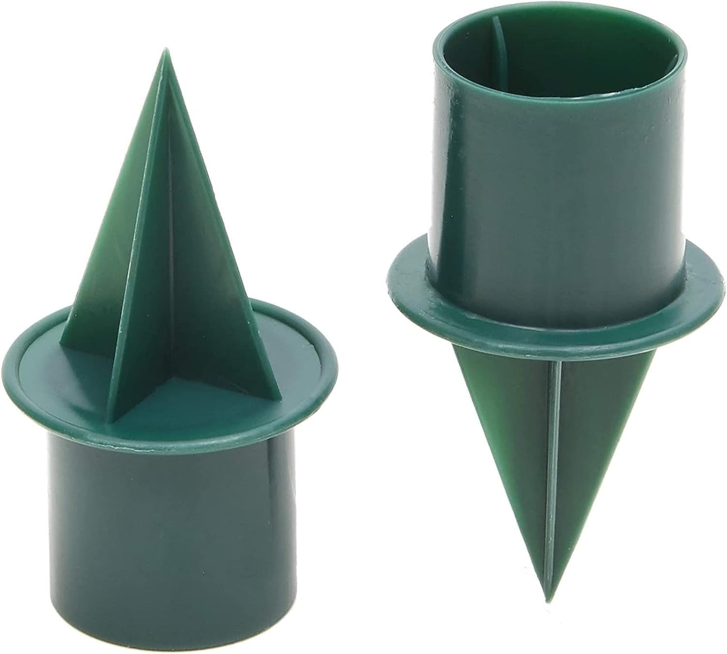Juvale Green Plastic Candle Holders - 40-Pack, 1-Inch Diameter - Durable Picks for Floral Arrangements