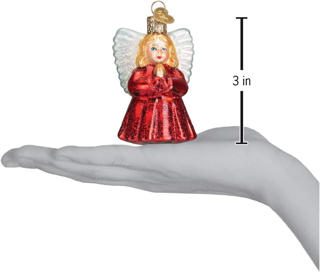 Baby Angel Glass Blown Ornament - Old World Christmas Tree Decor