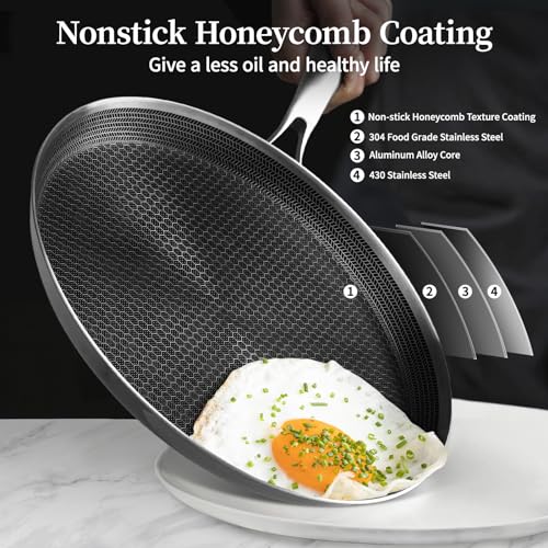 Innerwell 11 Inch Nonstick Stainless Steel Crepe Pan - Silver
