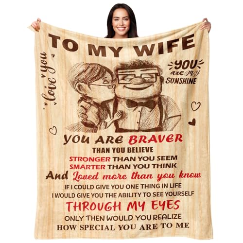 To My Wife Blanket - Anniversary Romantic Gift for Women 60x80