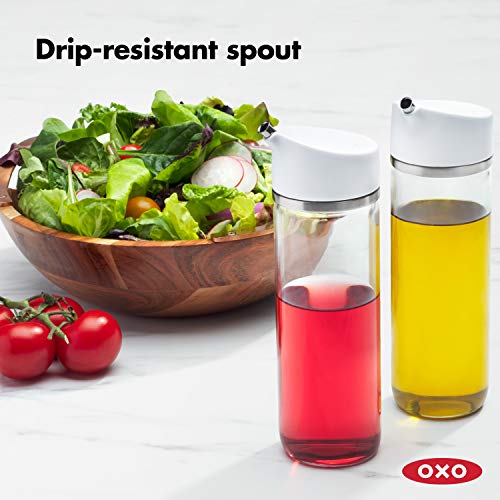 OXO Good Grips Precision Pour Oil & Vinegar Dispenser Set - Drip-Free Glass
