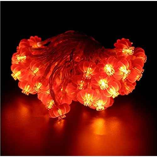 13ft/4M 40 LED Red Lanterns String Lights Battery Operated Fairy String Lights for Wedding, Chinese New Year,Spring Festival,Party Decoration,Christmas.