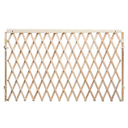 Evenflo Expansion Walk-Thru Baby Gate Natural Wood - Extra Wide Safety Barrier