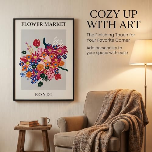 Frametory 18x24 Black Aluminum Poster Frame with Tempered Glass - 1 Pack - Variation of THIS listing
