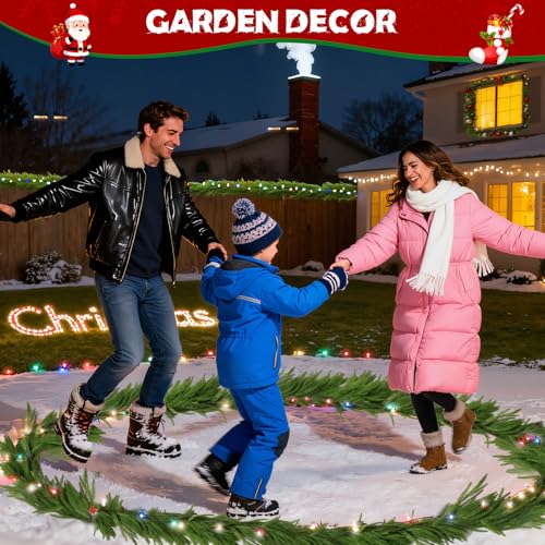 OUREST 6FT Artificial Norfolk Pine Garland 4-Pack - Realistic Holiday Decor