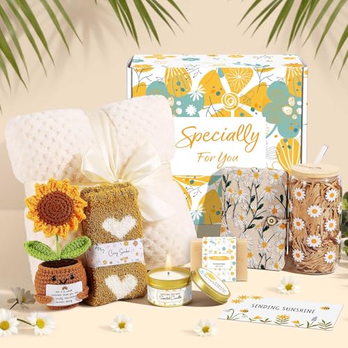 Wasocol Ivory Self Care Gift Basket for Women - Spa & Relaxation Set