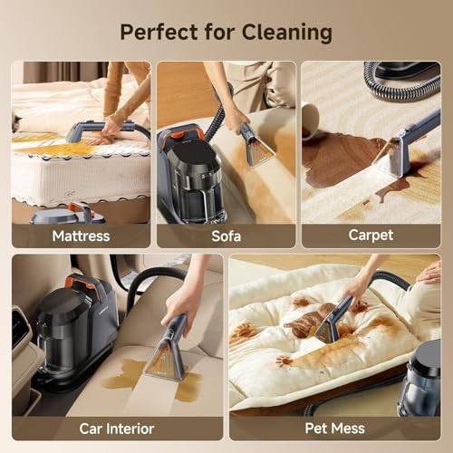 Uwant Blue-Margaret Portable Carpet & Upholstery Cleaner 18Kpa 2-in-1 Water Tank