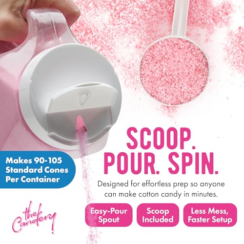 The Candery Cotton Candy Floss Sugar (3-Pack) Includes 100 Premium