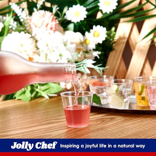 1000 Pack 1.5 oz Disposable Plastic Shot Glasses for Tasting & Sampling - Clear, Recyclable