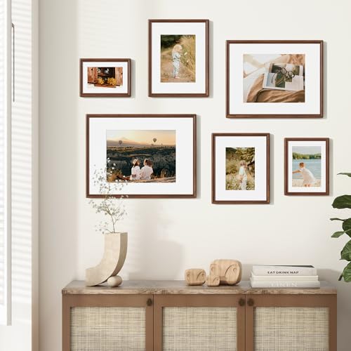 American Black Walnut Wood Poster Frame 24x36 - Natural Finish with Tempered Glass