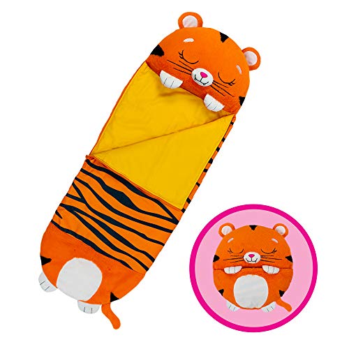 Happy Nappers Large Pillow & Sleepy Sack Toy Tiger Tobi 66 x 30
