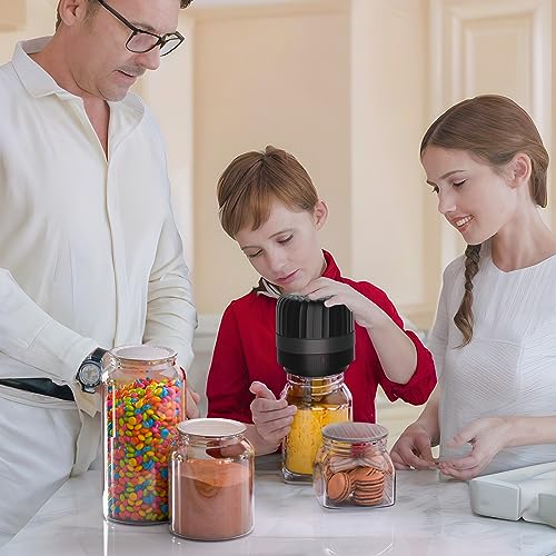 Blue Mason Jar Vacuum Sealer Kit for Wide & Regular Mouth Jars - Food Saver with 10 Lids