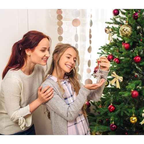 Cross Christmas Ornaments Religious Nativity Ornaments for Christmas Tree Decorations Christian Cross Keepsake Ornaments Keepsake Gifts for Women Girls Mom Sisters