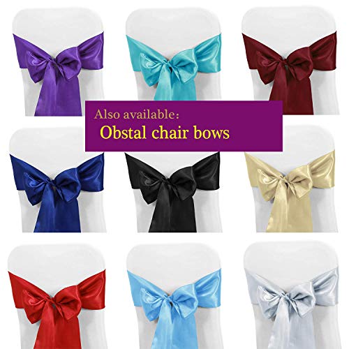 Obstal 4ft Stretch Spandex Table Cover for Standard Folding Tables - Universal Rectangular Fitted Tablecloth Protector for Wedding, Banquet and Party,Aqua