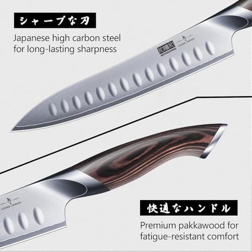 8-Inch Carving Knife & 7-Inch Meat Fork Set - Razor Sharp Kitchen Tools
