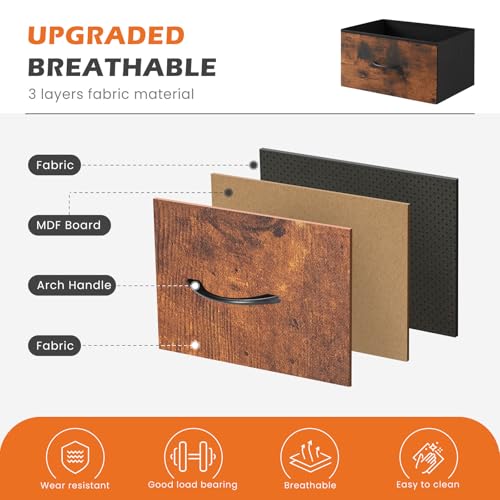 Brown 4-Drawer Dresser for Bedroom Storage Organizer - Sweetcrispy