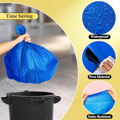 4 Pack Royal Blue 54×108in Disposable Tablecloths - Leakproof & Sturdy PEVA
