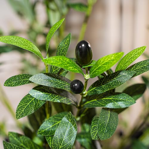 6ft Faux Olive Tree, Artificial Tree Indoor, High Imitation Silk