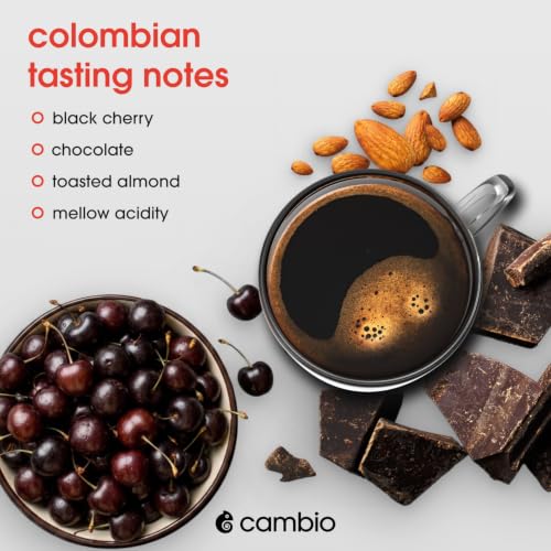 Colombian Medium Roast Coffee Pods - Recyclable Aluminum, 60ct - Cambio Roasters
