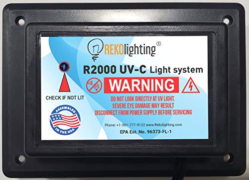 UV-C Air Purifier Light for HVAC Duct 8x8x9 Inches - Whole House UVC Disinfection