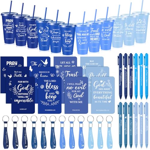 Gradient Blue 12-Piece Christian Holiday Gift Set for Church Events