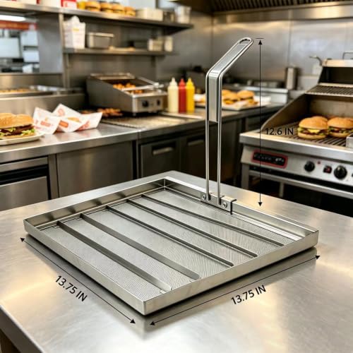 AF45 13.75" x Universal Commercial Deep Fryer Filter, 304 Stainless