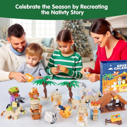 EPUMP Nativity Advent Calendar 2026 Kids Building Blocks Countdown Gift