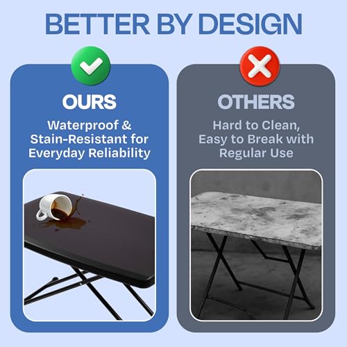 Lavish Home Indoor & Outdoor Portable Folding Table, Black, 2.5ft