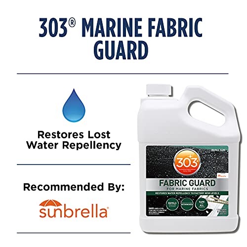 303 Marine Fabric Guard 1 Gallon (128 fl oz) for Boat Canvas & Covers - UV & Stain Resistant