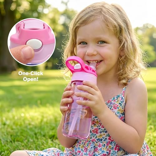 Kids Bento Lunch Box Set - Pink with 4-Compartment Food Container, Insulated Food Jar, Water Bottle & Accessories