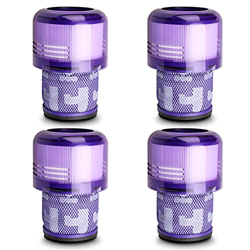 Lemige 4 Pack V11 V15 Vacuum Filters Replacement for Dyson V11 V15 Models - Model V11 V15-4 P-3.54*5.12 IN