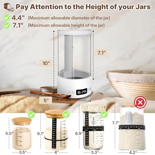 Sourdough Starter Warmer Box Incubator for Fermentation - Home Bread Making