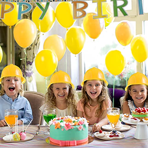 Haysandy 200 Pcs Yellow Kids Construction Party Hats Bulk - Child Safety & Decor