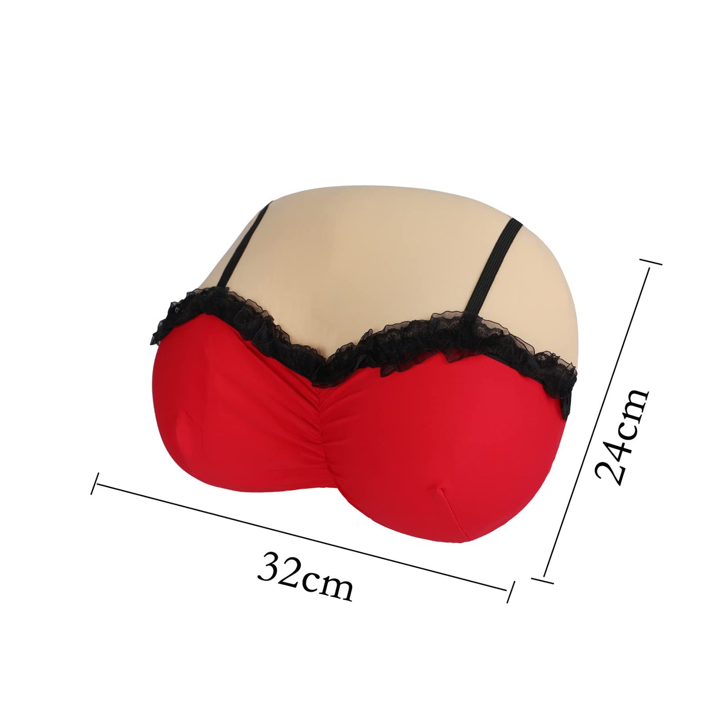 XGOPTS 3D Boobs Breasts Pillow Cushion Soft Memory Foam Sleep Pillow for Neck Shoulder Funny Feminist Chest Pillow Boobs Pillow for Couples Valentines Day Birthday Gift Home Decor