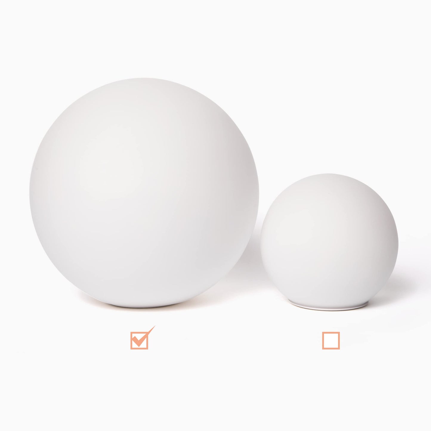 Brightech Globe Lamps Replacement Globe - Frosted Glass, Large Globe Size - 9.8 Inch Diameter and Threaded Fitter - Compatible with Brightech Luna and Luna Drop Floor Lamps - 250mm