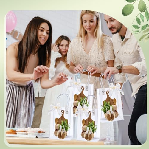 Baby Shower Prize Set - 6 Acacia Square Shaped Cheese Boards & Gift Items - Wishfond