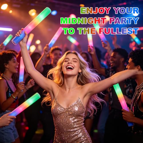 238 Pack LED Foam Glow Sticks Bulk for Wedding Party & Event Decor