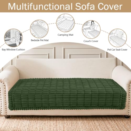 Couch Cover for Dogs, Washable Non Slip Plush Christmas Sofa Protector