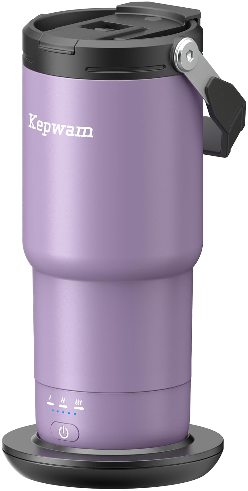 Kepwam Smart Tumbler T3 –20oz Self-Heating Travel Mug Ultra-Long Battery Life, App-Controlled Heated Coffee Mug, Stainless Steel Tumbler, Coffee Warmer Mug for Outdoor Fits Car Cup Holders
