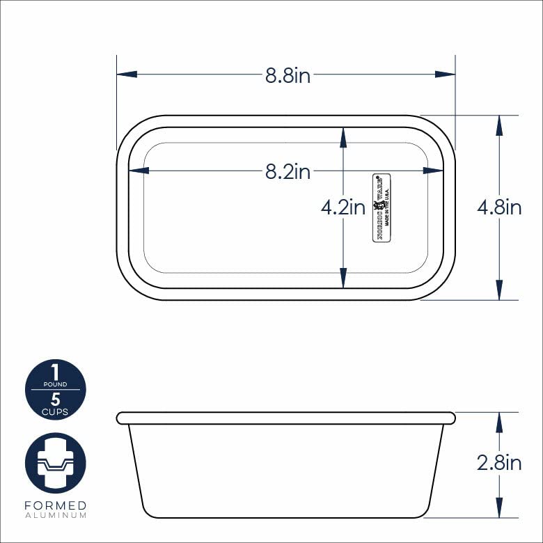 Nordic Ware Naturals Loaf Pan, 1 Pound