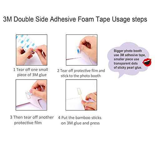 Christmas Photo Booth Props Kit(47Pcs), Konsait DIY Christmas Photo Booth with Stick Funny Xmas Selfie Props Accessories for Adults Kids for Christmas Theme Party Favors Decorations Decor Supplies