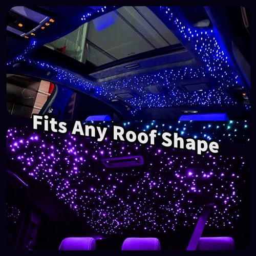 Fiber Optic Star Light Kit for Cars & Home - Twinkle RGBW 800pcs 9.8ft with APP & Remote