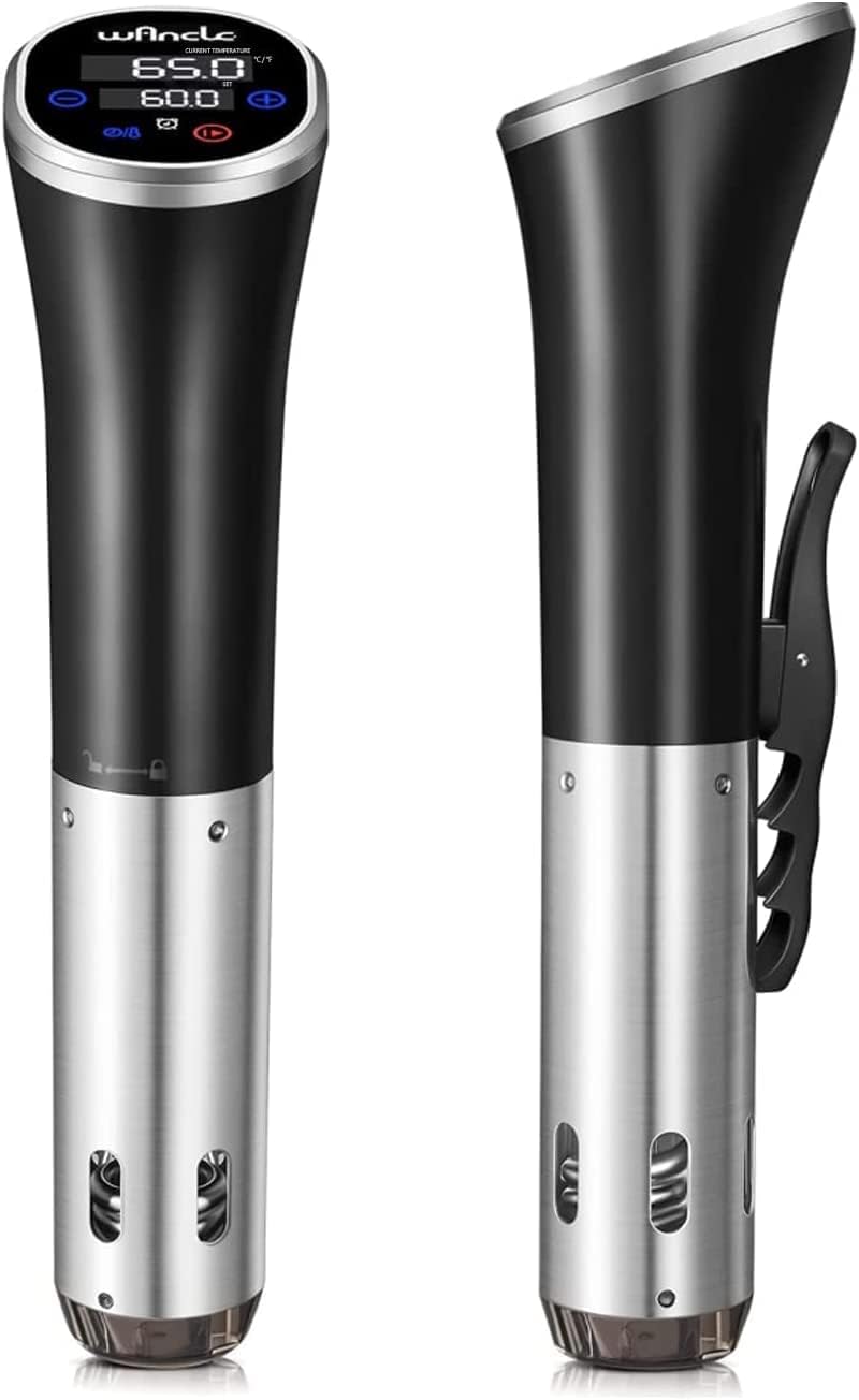 Wancle Sous Vide Cooker - 1100W Waterproof Thermal Immersion Circulator with Reservation Function