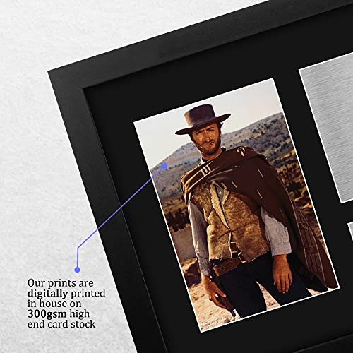 Clint Eastwood Autograph Print in Black Framed 8.5x11, US Letter Signed Memorabilia