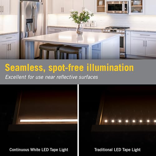 Armacost Lighting RibbonFlex Pro 24V LED Strip Light Tape 3000K Soft White, 32.8 ft, 442 Lumens/Ft