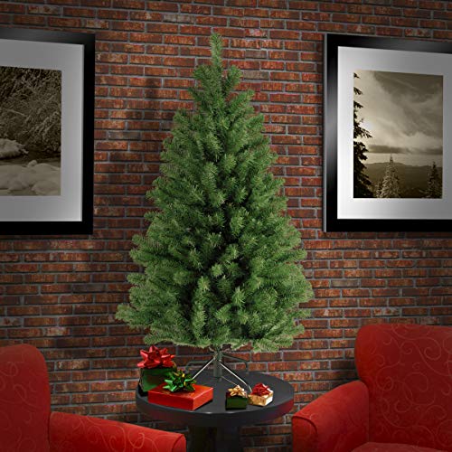 4ft Artificial North Valley Spruce Christmas Tree - Full Bodied, Lifelike Holiday Decor