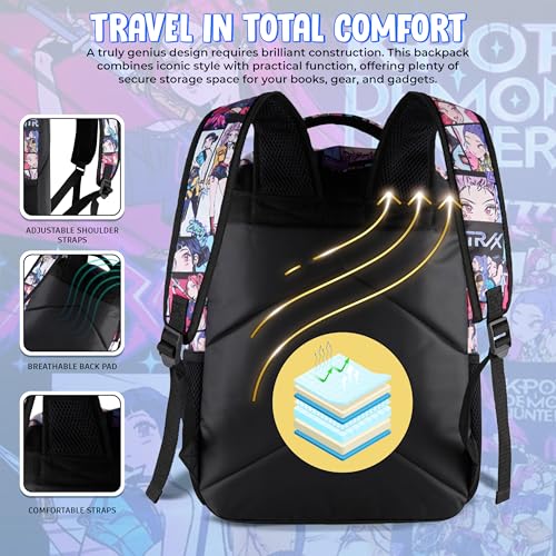 AI ACCESSORY INNOVATIONS K-Pop Demon Hunters Huntrix 16” Backpack for