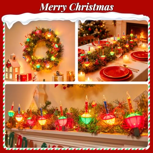 Brightown 7.5 ft Multicolor Christmas Bubble Lights - 7 Bulbs 12in Lead