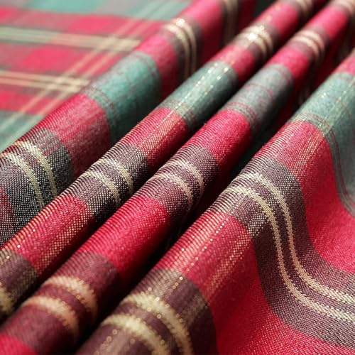 SASTYBALE Christmas Red Plaid Cloth Napkins 20 x 20 in - Set of 4, Red