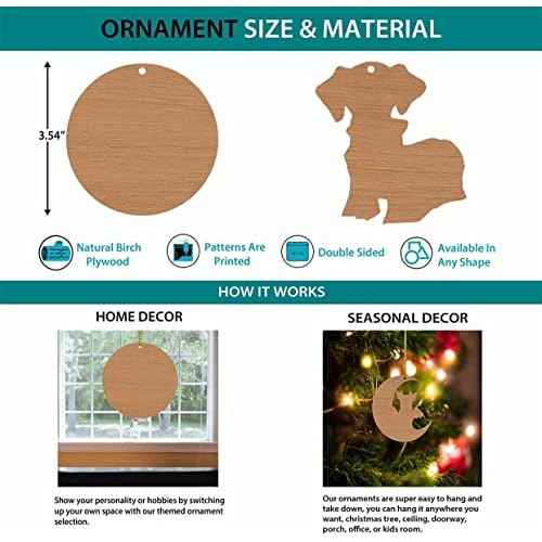 Hippie Peace Sign Love Christmas Ornament Tree Decorations 2D Flat (NOT 3D Ornament), Bulk Wooden Hippie Car Hanging Accessories, 60s 70s Theme Hippie Room Decor, Gifts for Hippie Souls